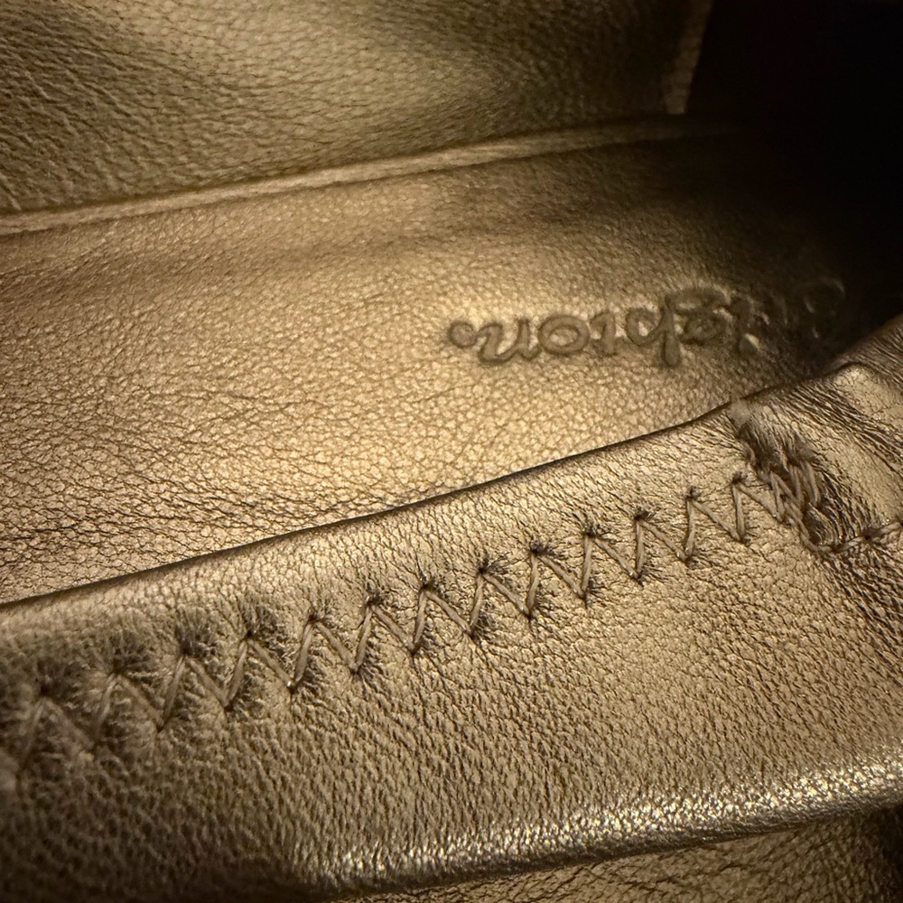 Brighton Gold Ballet Flats with silver Heart Size 10 - Picture 4 of 6